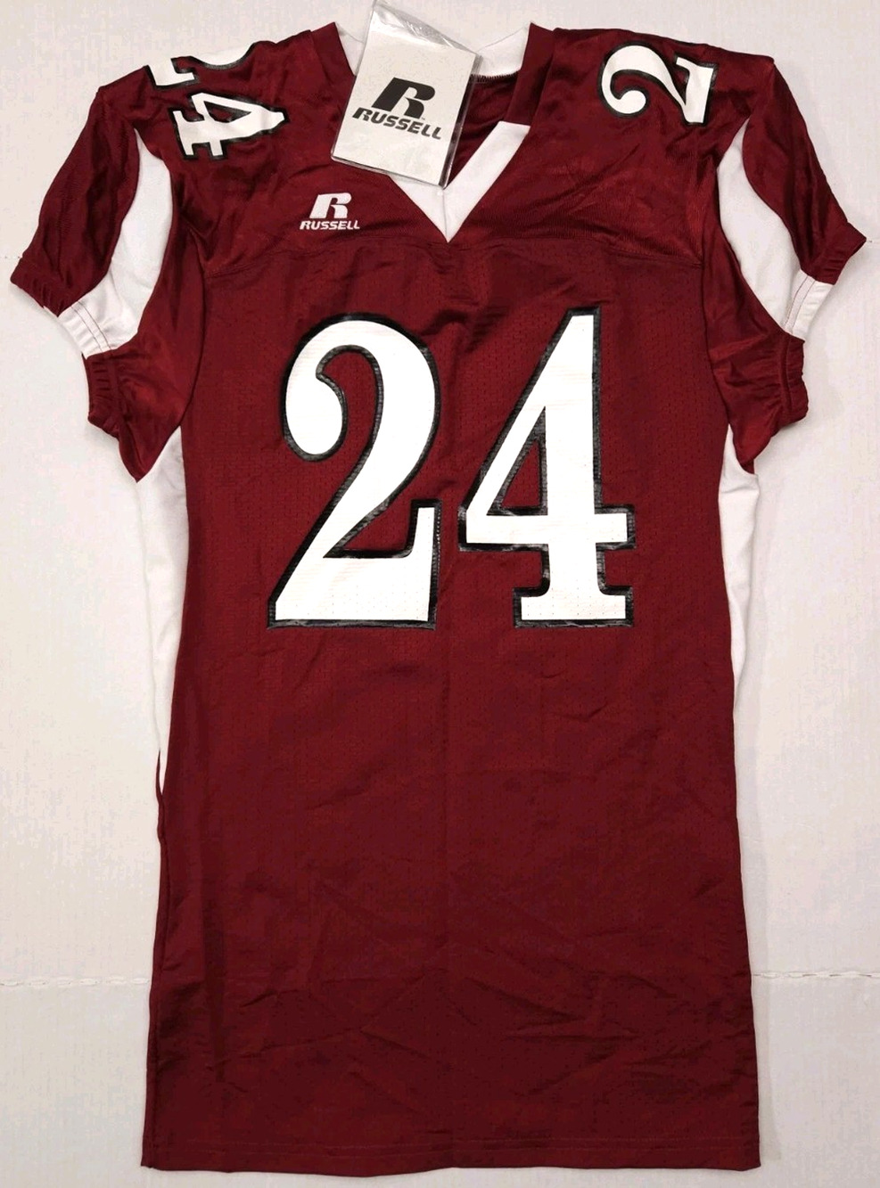 Vintage Russell Athletic Jersey Size Large Red #24 Football NFL College